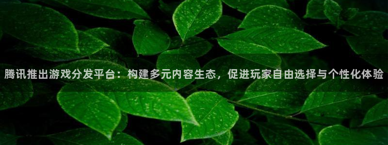 陕西pp电子子文化创意干啥的：腾讯推出游戏分发平台：构建多元内容生态，促进玩家自由选择与个性化体验